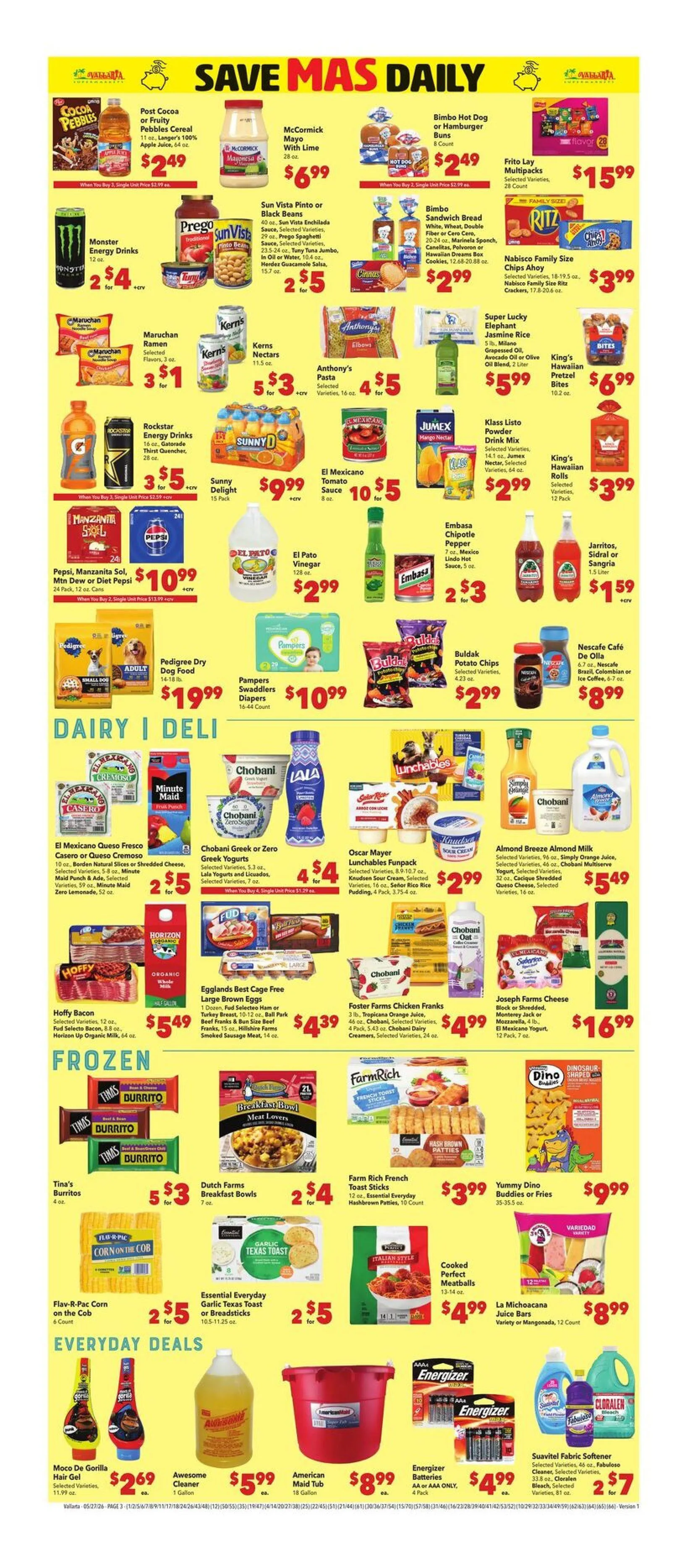 Weekly promotion Vallarta Sales spanning from May 27 to June 2 2026 - Page 3 for Catalogue 365