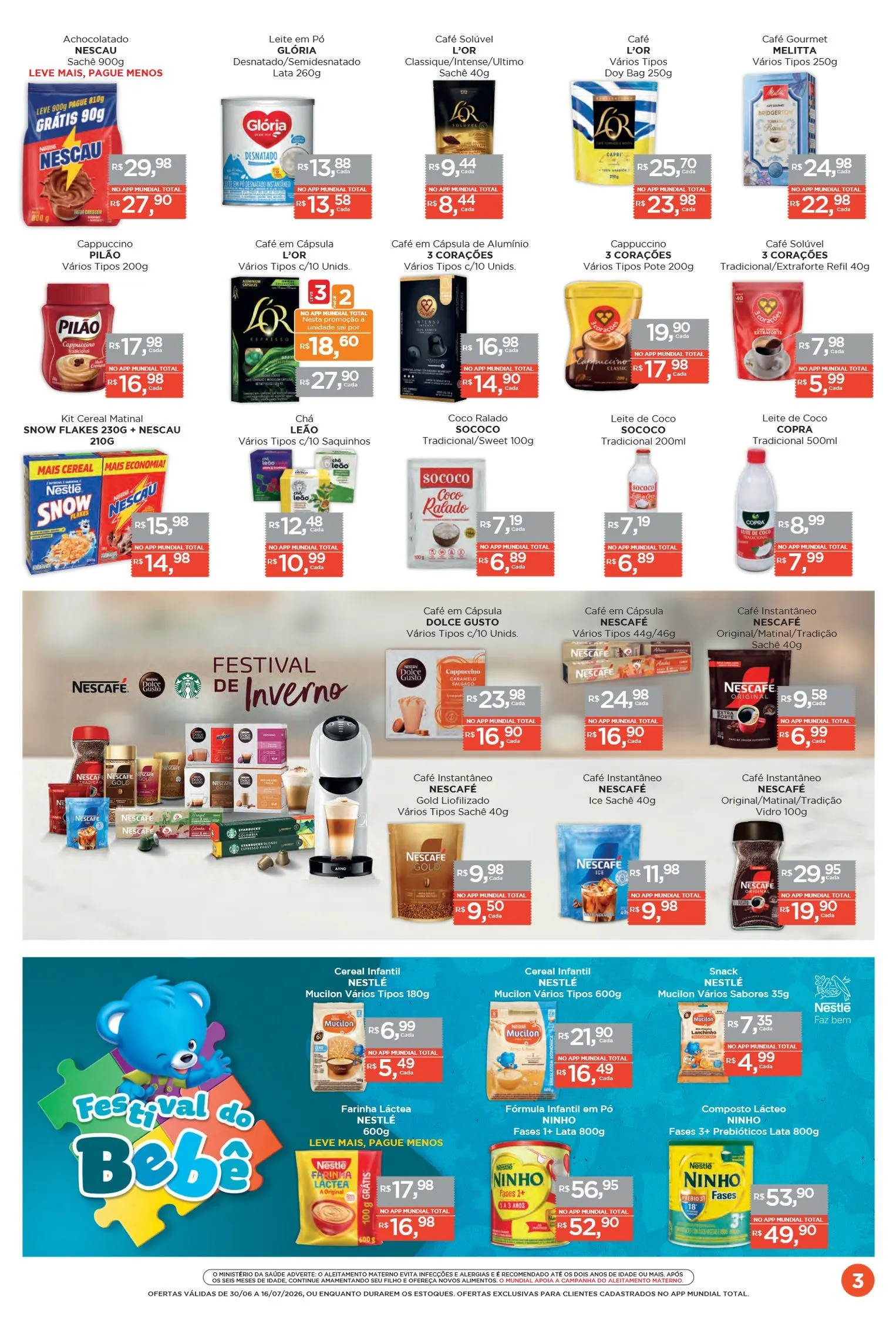 Encarte de Folhetos Supermercados Mundial  30 de junho até 16 de julho 2026 - Pagina 3