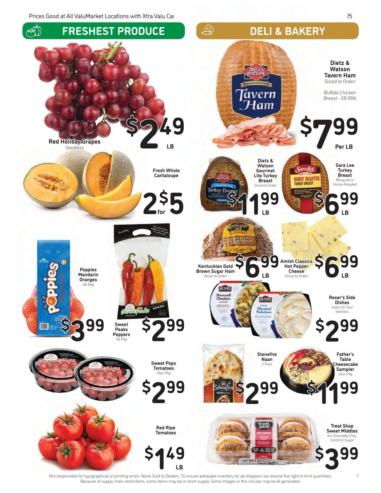 Weekly promotion ValuMarket Sales spanning from September 10 to September 16 2025 - Page 3 for Catalogue 365