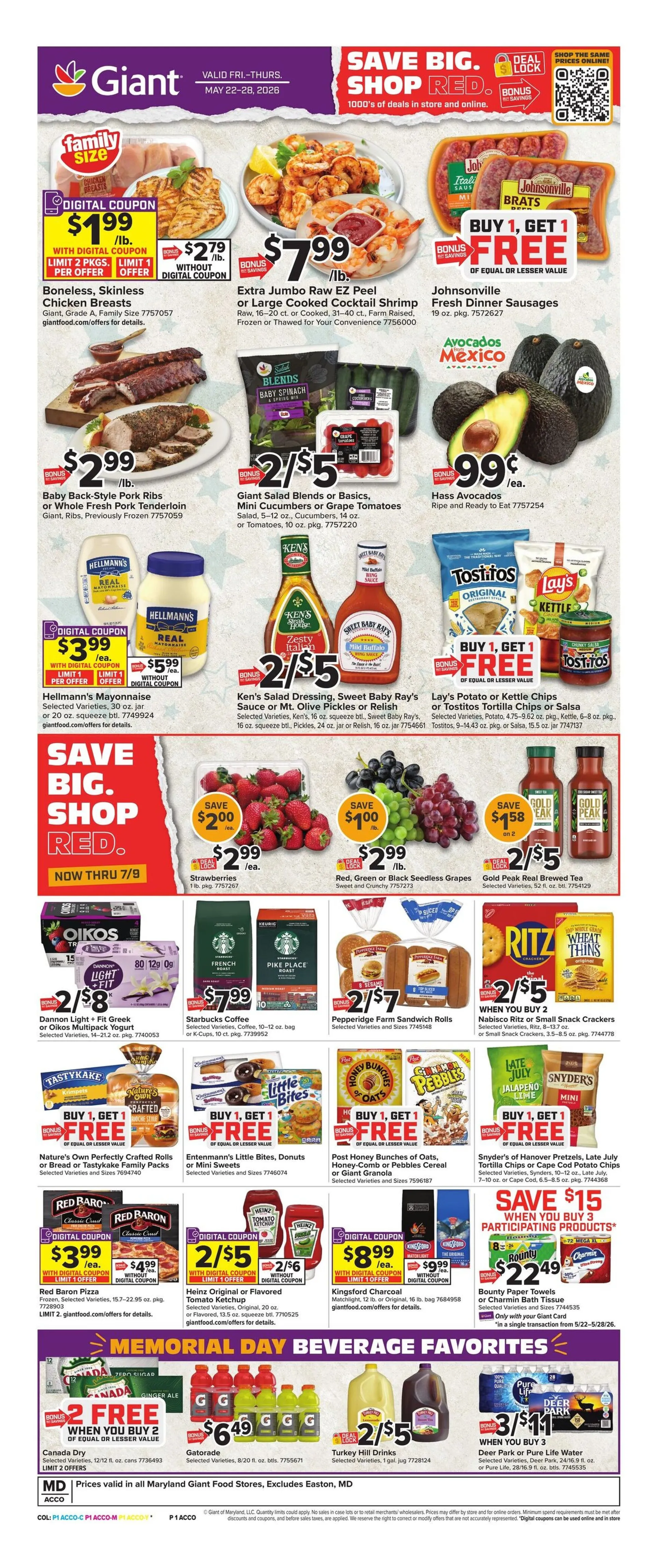 Weekly ad  Giant Food Sales from May 22 to May 28 2026 - Page 3