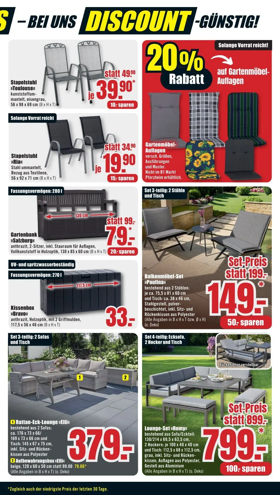 B1 Discount Baumarkt Angebote von 4. April bis 10. April 2026 - Prospekt seite 3