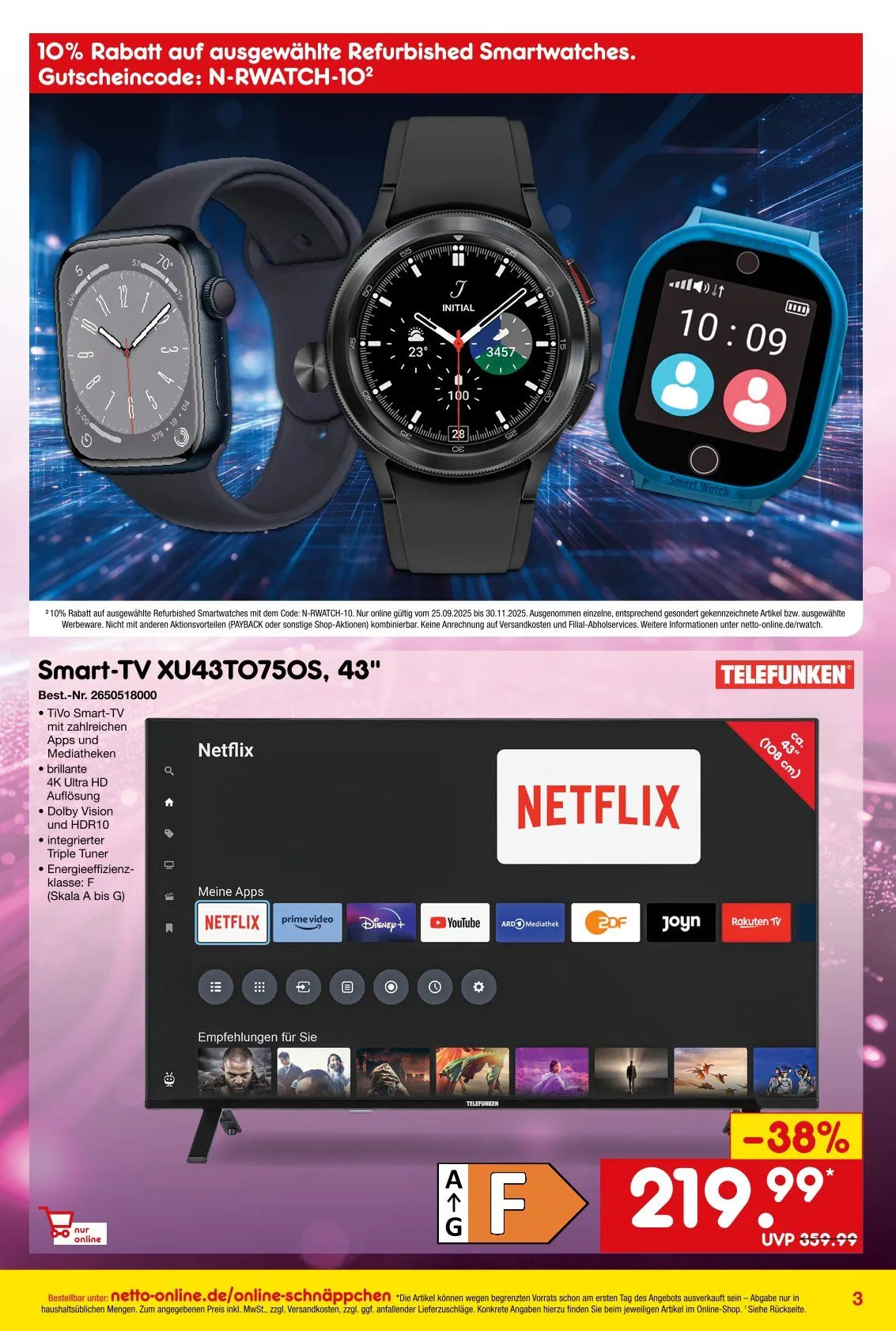 Netto Marken-Discount Prospekte von 25. Oktober bis 30. November 2025 - Prospekt seite 3