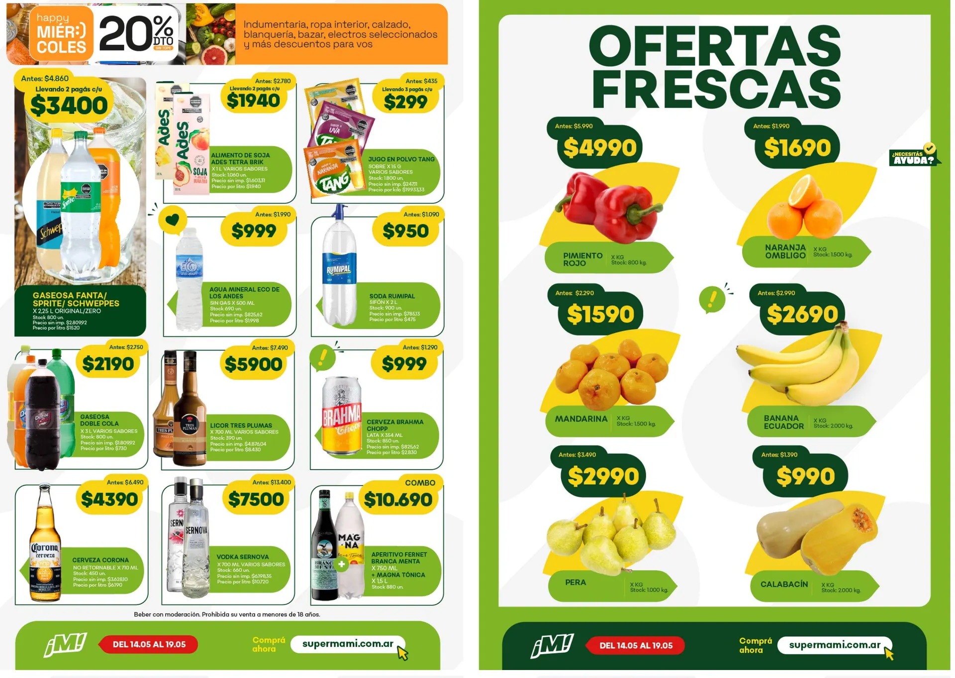 Ofertas de  Ofertas Super Mami  14 de mayo al 20 de mayo 2026 - Página 3 del catálogo