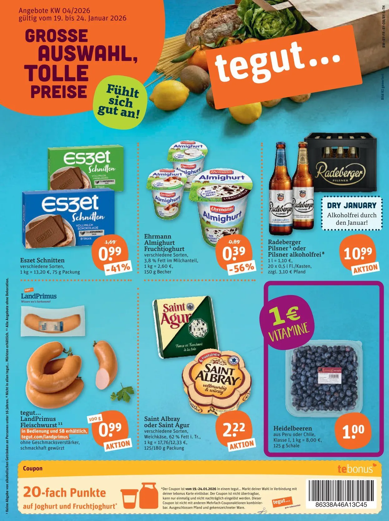 tegut... Angebote von 23. Januar bis 24. Januar 2026 - Prospekt seite 3
