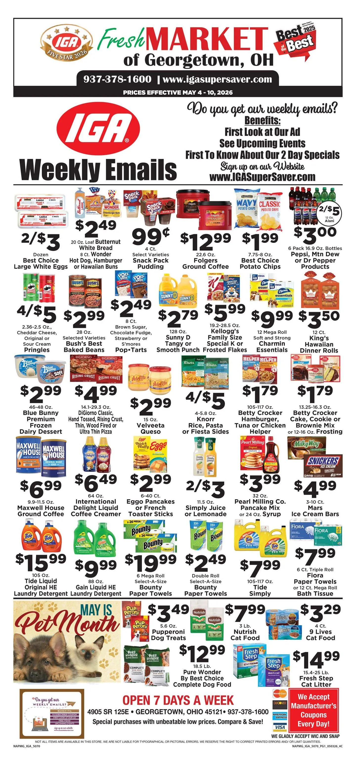 Weekly promotion IGA Sales spanning from May 4 to May 10 2026 - Page 3 for Catalogue 365