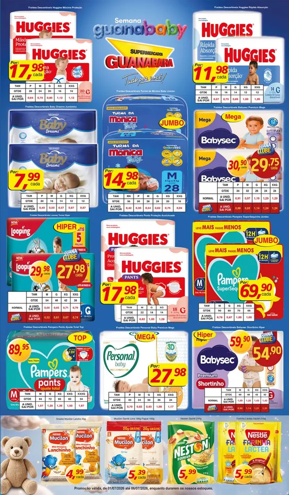 Encarte de Folhetos Supermercados Guanabara 1 de julho até 6 de julho 2026 - Pagina 3