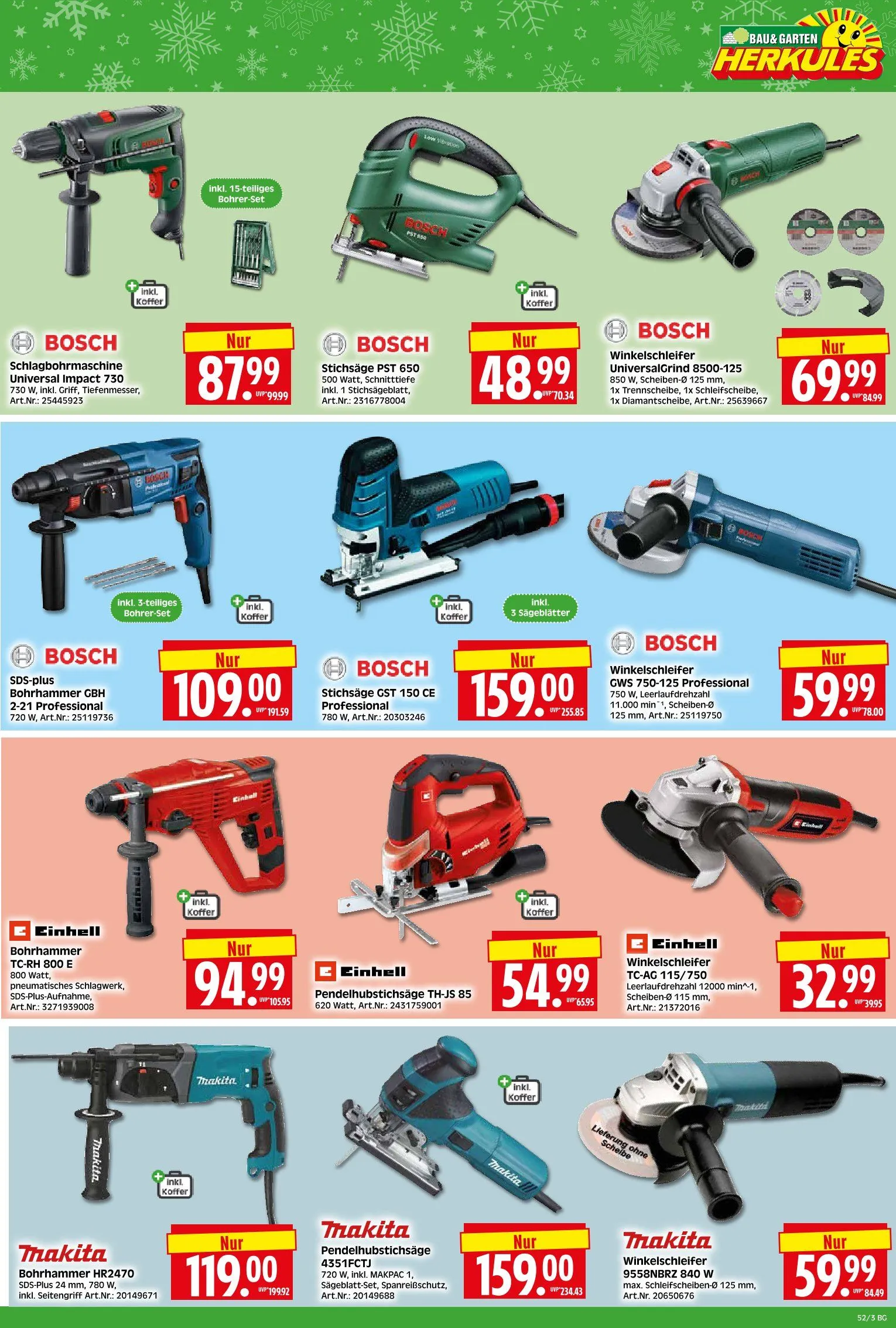 Herkules Baumarkt Angebote von 22. Dezember bis 27. Dezember 2025 - Prospekt seite 3