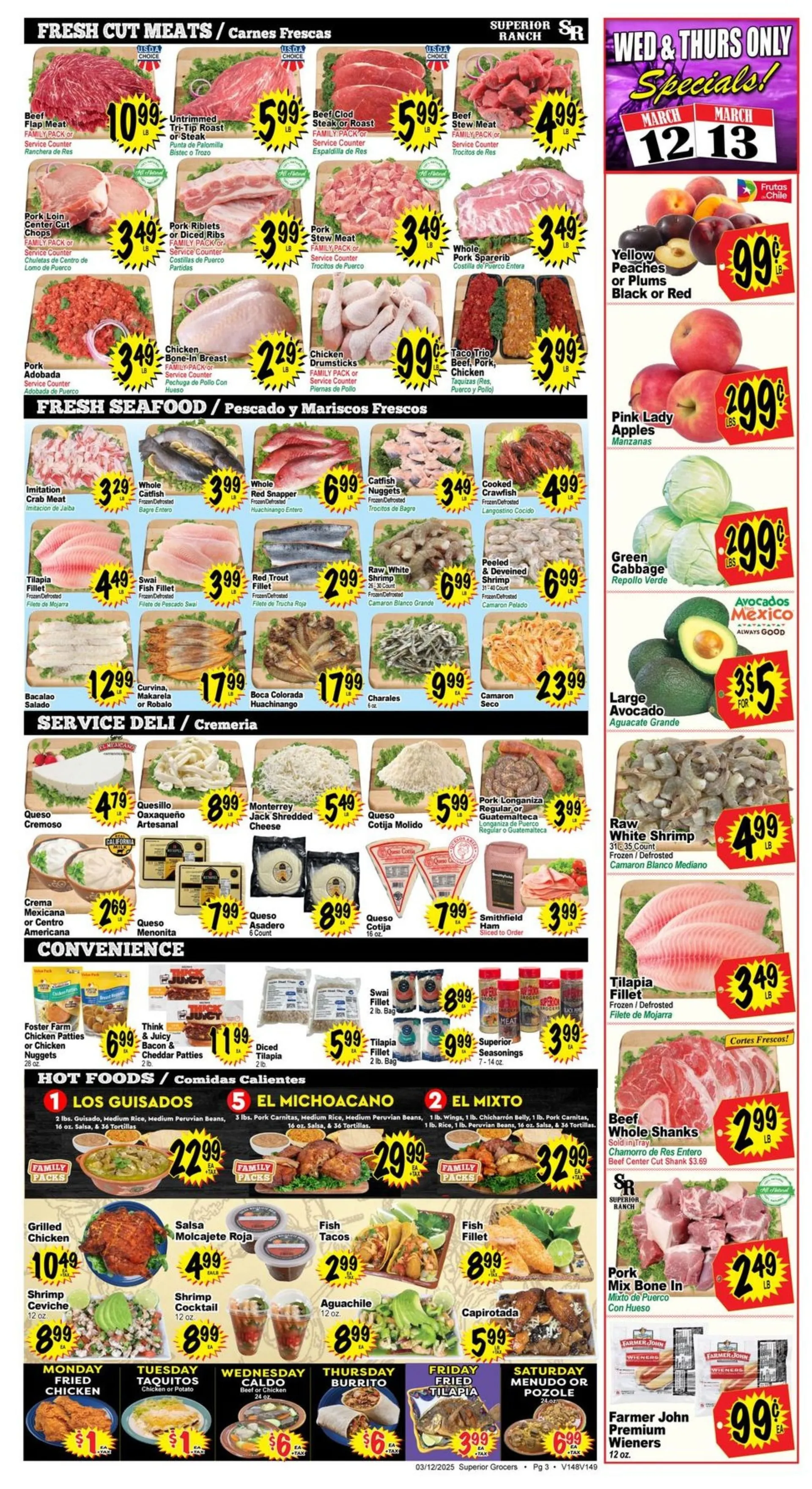 Weekly ad Superior Grocers Deals from March 12 to March 18 2025 - Page 3