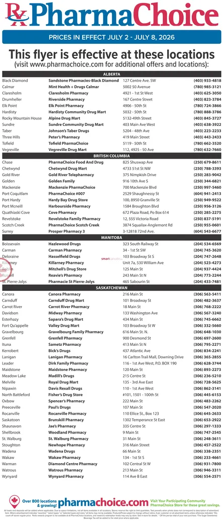 PharmaChoice Sales from July 2 to July 8 2026 - flyer page 3
