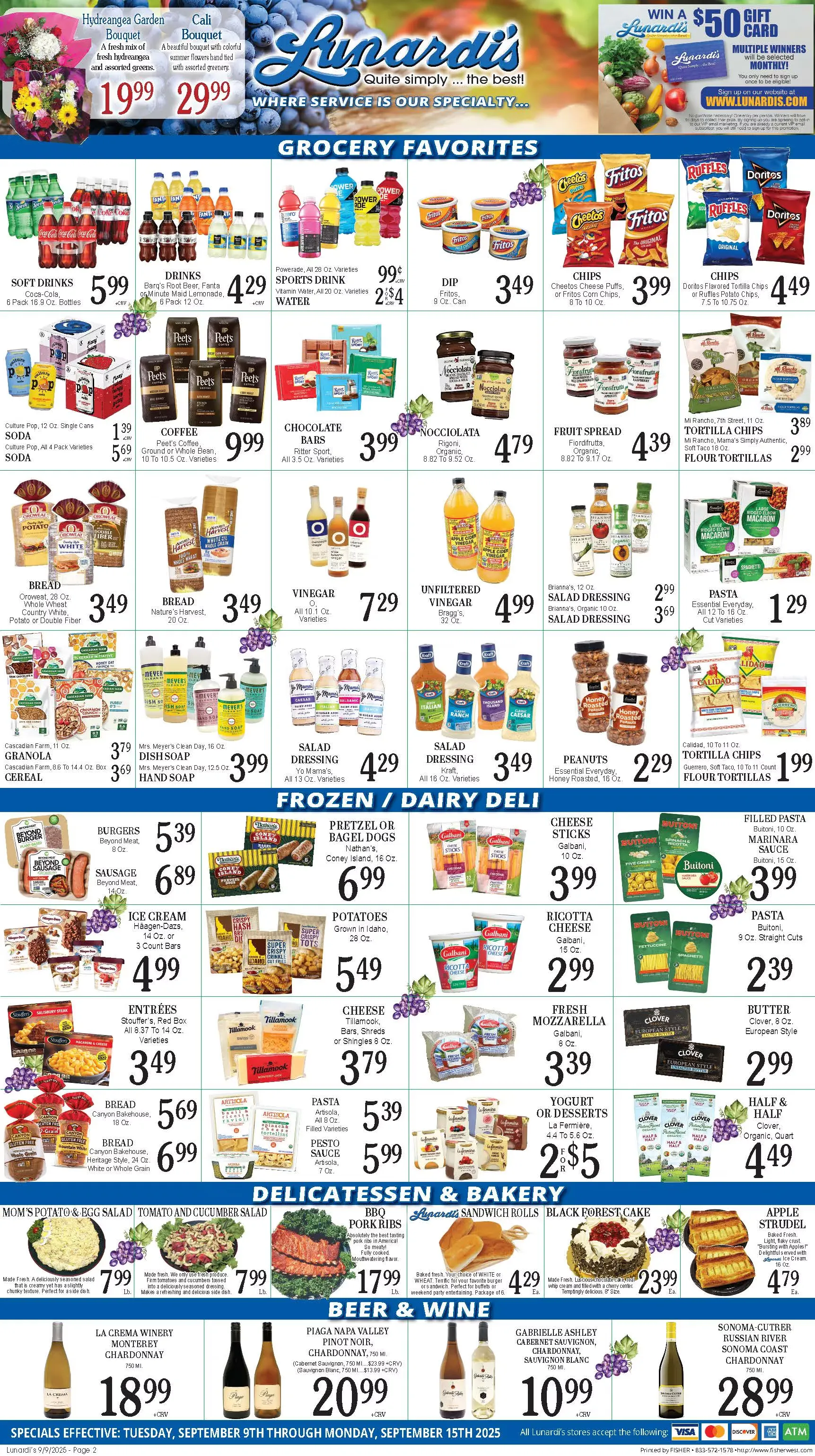 Weekly promotion Lunardi's Sales spanning from September 9 to September 17 2025 - Page 2 for Catalogue 365