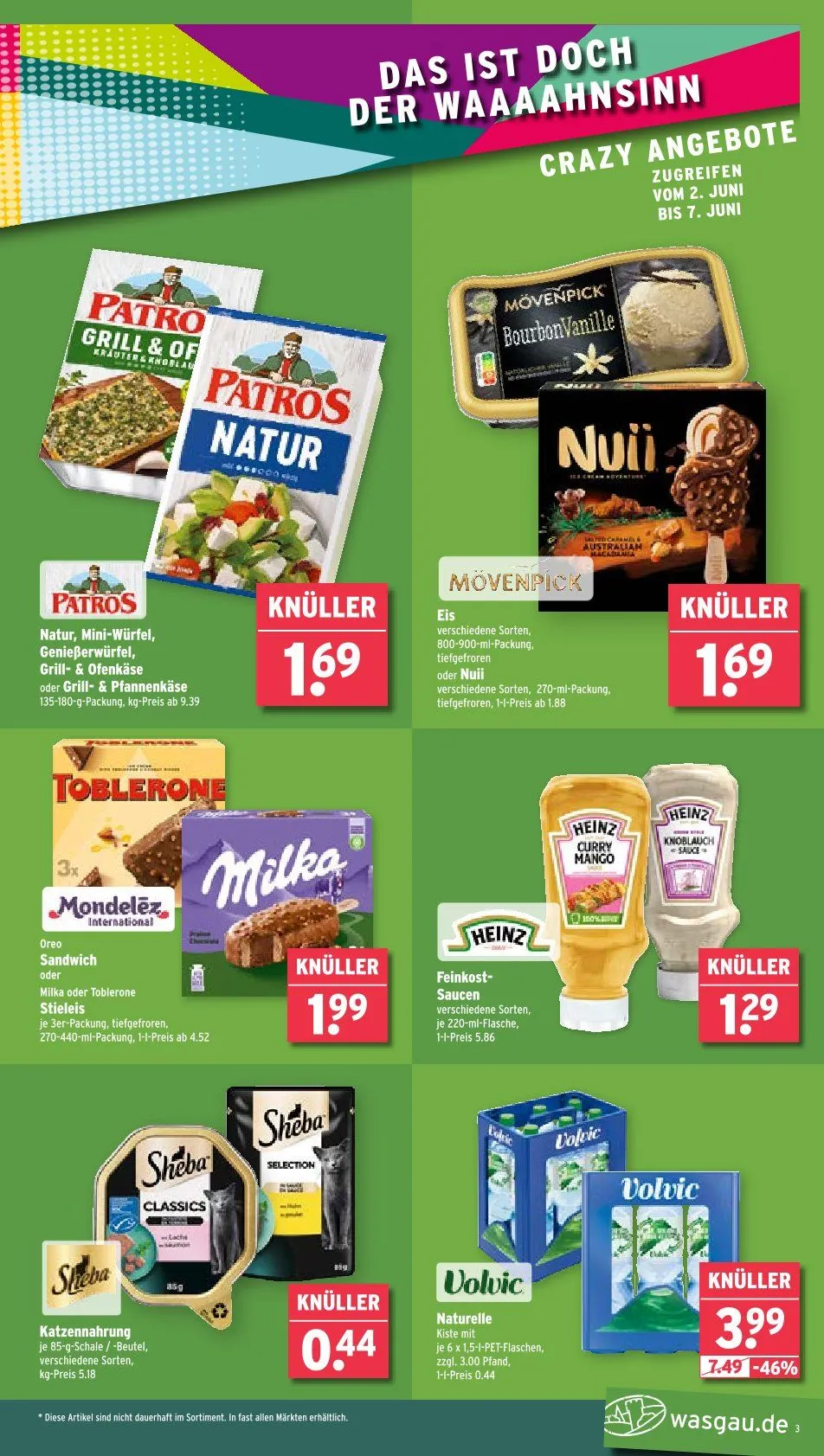 Wasgau Prospekt von 2. Juni bis 7. Juni 2025 - Prospekt seite 3