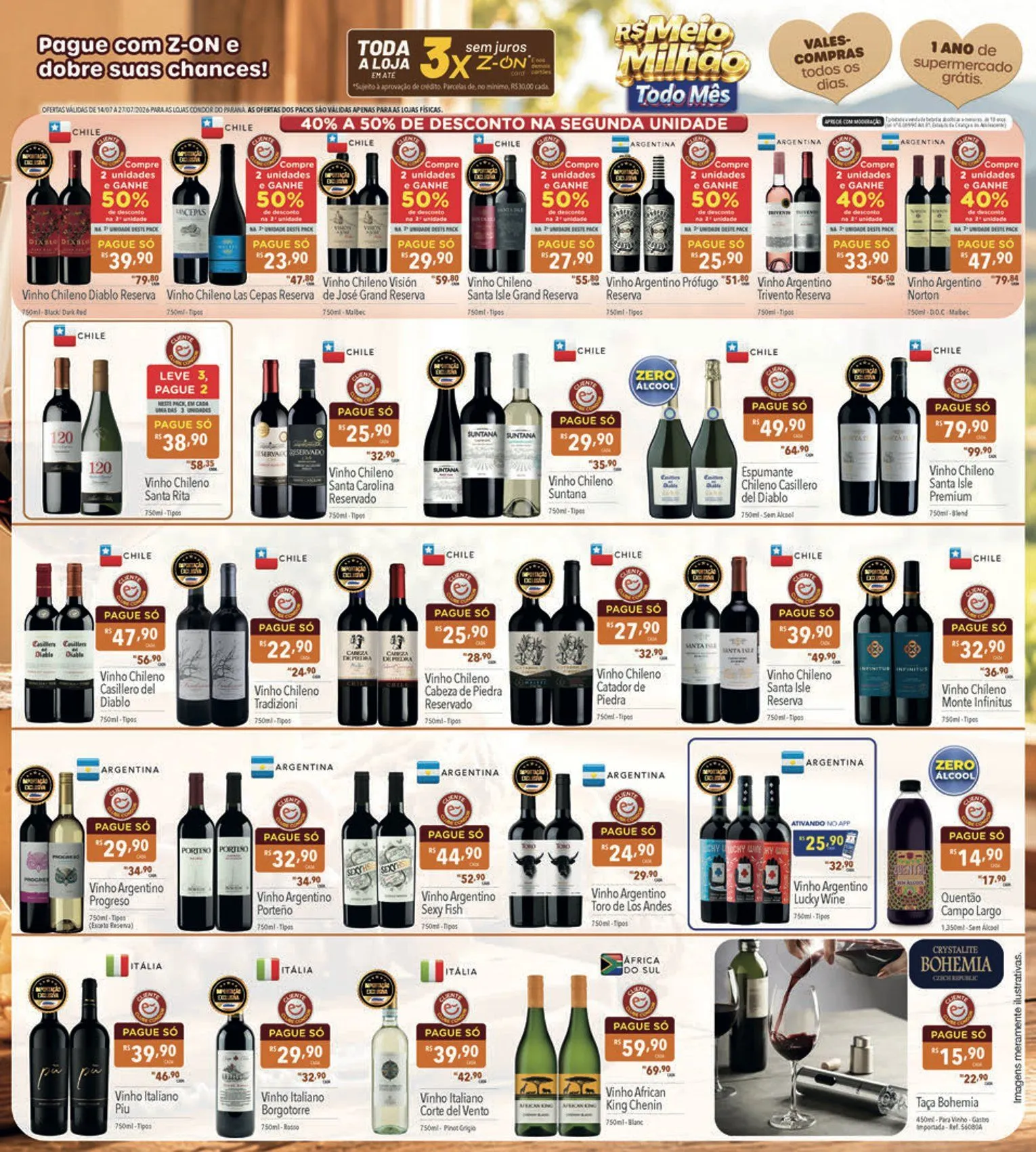 Encarte de Folhetos Supermercados Condor 14 de julho até 27 de julho 2026 - Pagina 3