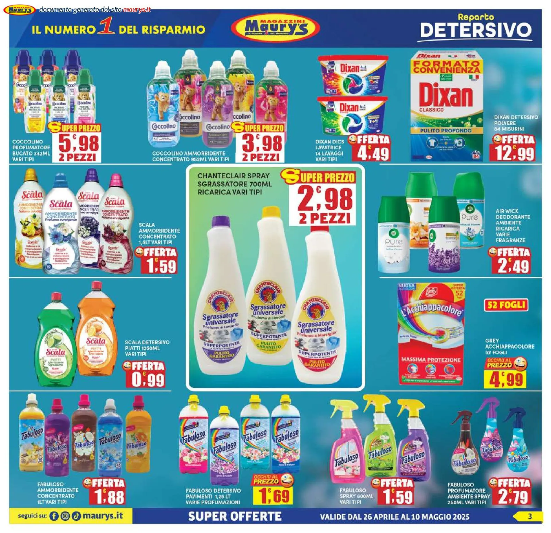 Volantini Maury's da 26 aprile a 11 maggio di 2025 - Pagina del volantino 3