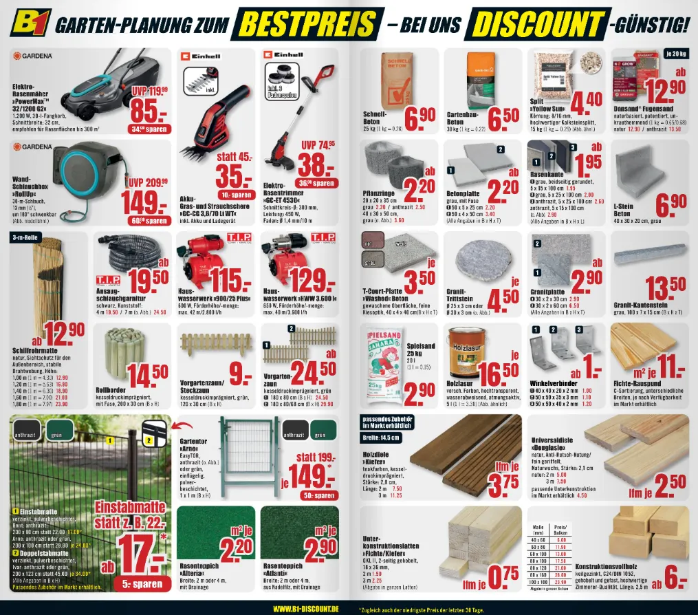 B1 Discount Baumarkt Angebote von 9. Mai bis 15. Mai 2026 - Prospekt seite 3
