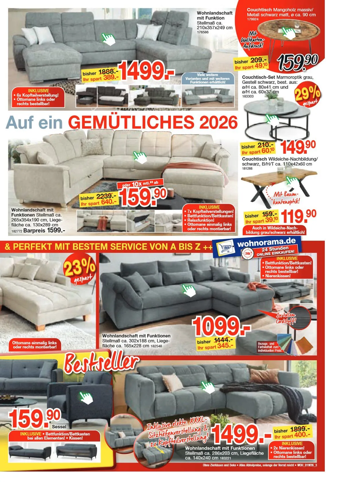 Wohnorama Angebote von 26. Dezember bis 23. Januar 2026 - Prospekt seite 3