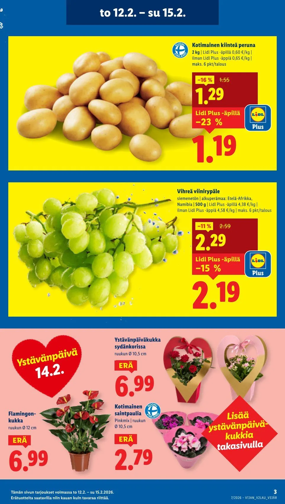Kaupan Lidl Tarjoukset voimassa alkaen 12. helmikuuta - 15. helmikuuta 2026 - Tarjouslehti sivu 3