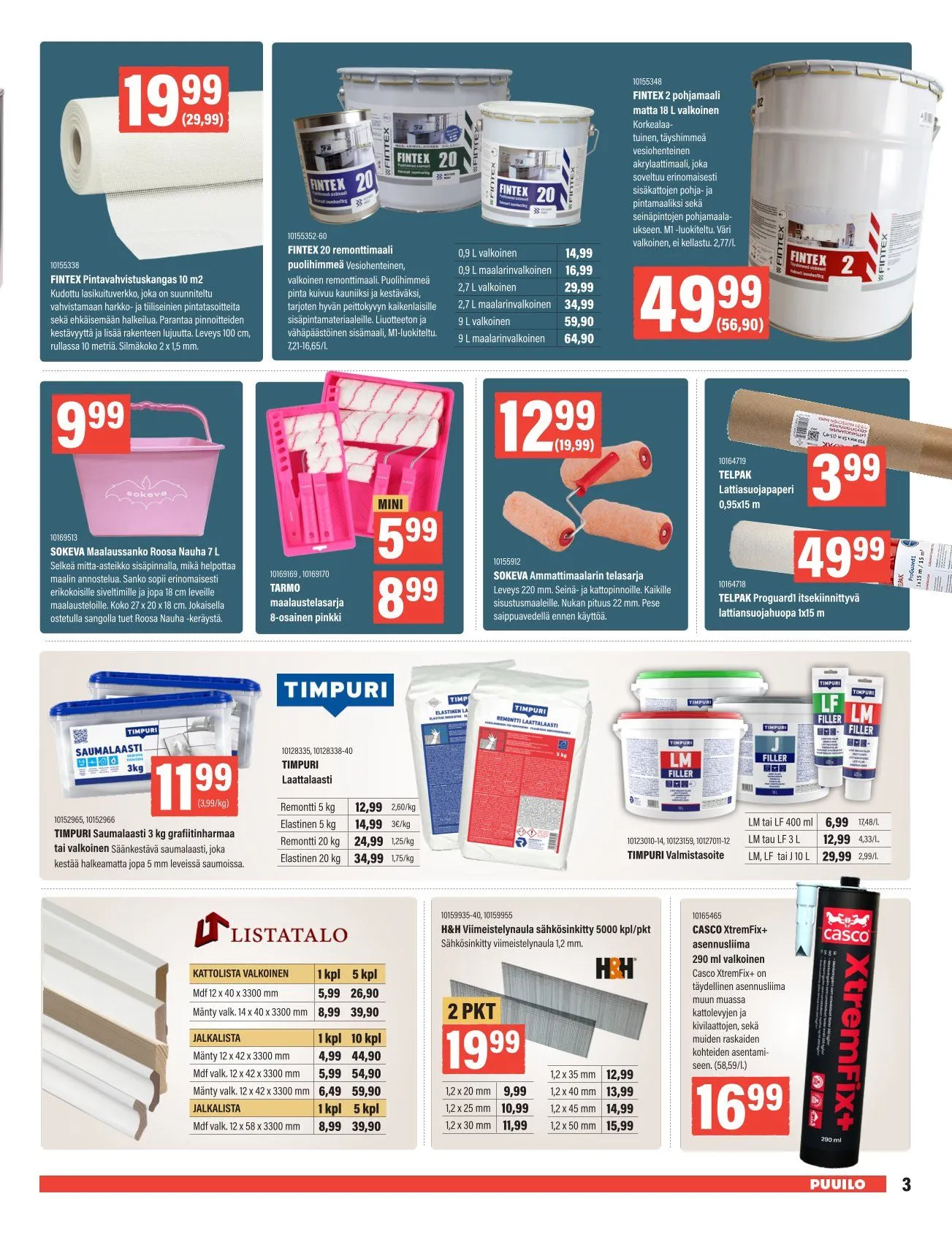 Kaupan Puuilo erikoistarjous voimassa alkaen 27. lokakuuta - 9. marraskuuta 2025 - Tarjouslehti sivu 3
