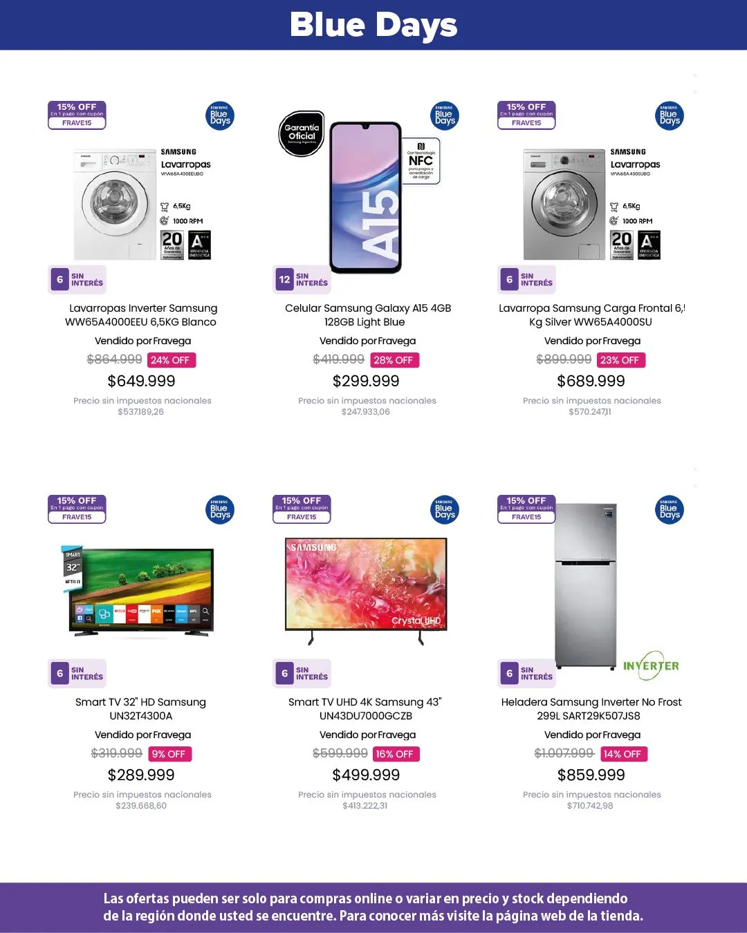 Ofertas de Frávega Blue Days 10 de abril al 13 de abril 2025 - Página 2 del catálogo