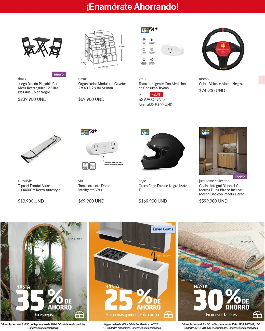 Catalogo de Homecenter Ofertas y descuentos 3 de septiembre al 30 de septiembre 2024 - Pag 2