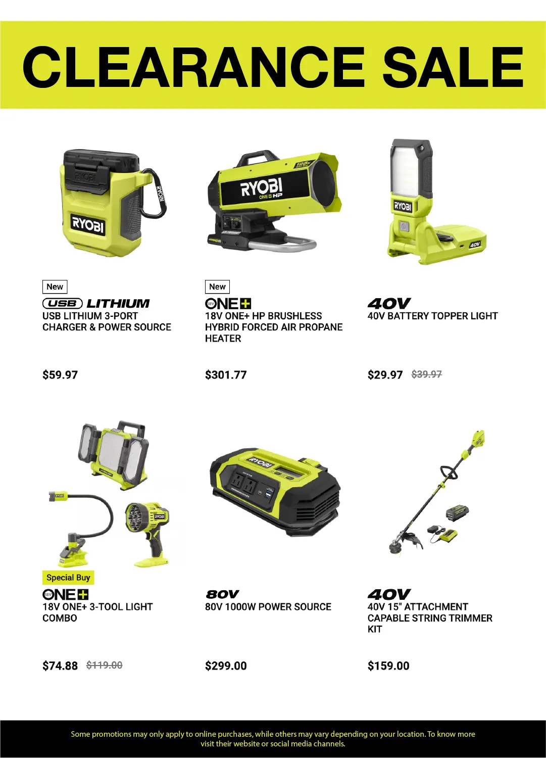 Weekly ad  Ryobi Sales from March 30 to April 20 2026 - Page 2