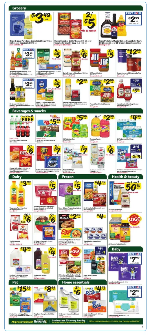 Weekly ad Harveys Supermarket Sales from April 22 to April 28 2026 - Page 3