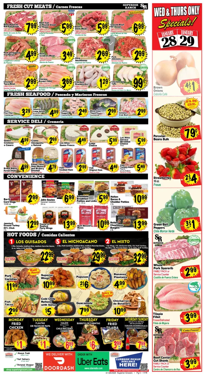 Weekly promotion Superior Grocers  Sales spanning from January 28 to February 3 2026 - Page 3 for Catalogue 365