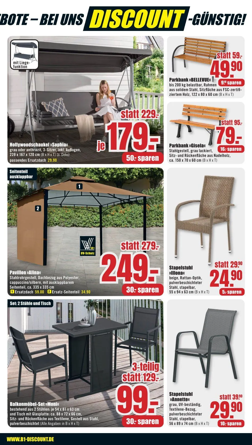  Prospekt B1 Discount Baumarkt  von 3. März bis 6. März 2026 - Prospekt seite 3