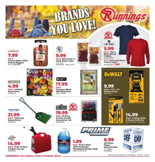 Weekly ad Runnings Sales from October 9 to October 19 2025 - Page 1