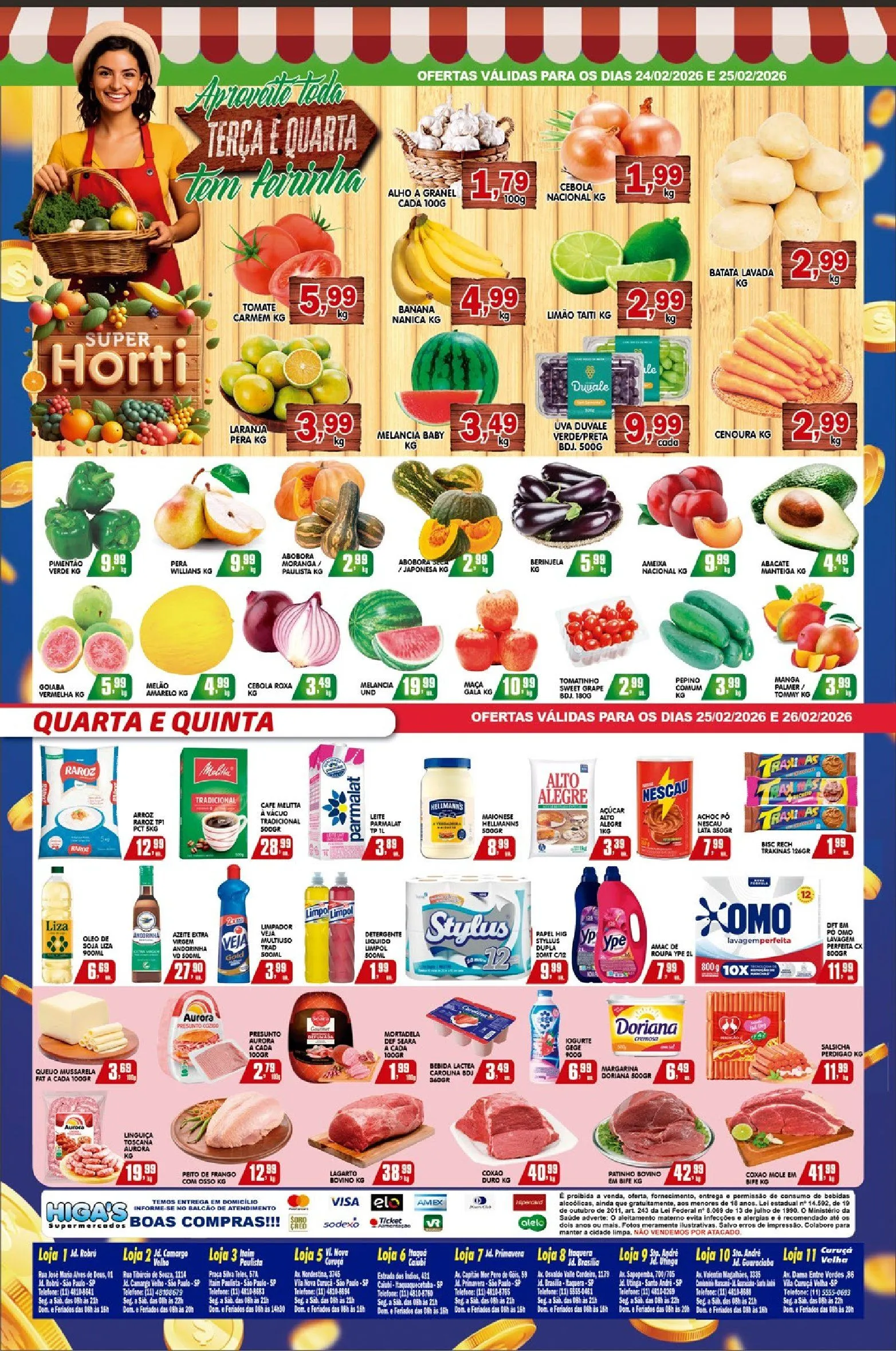 Encarte de  Folhetos Supermercados Higa´s  25 de fevereiro até 3 de março 2026 - Pagina 3
