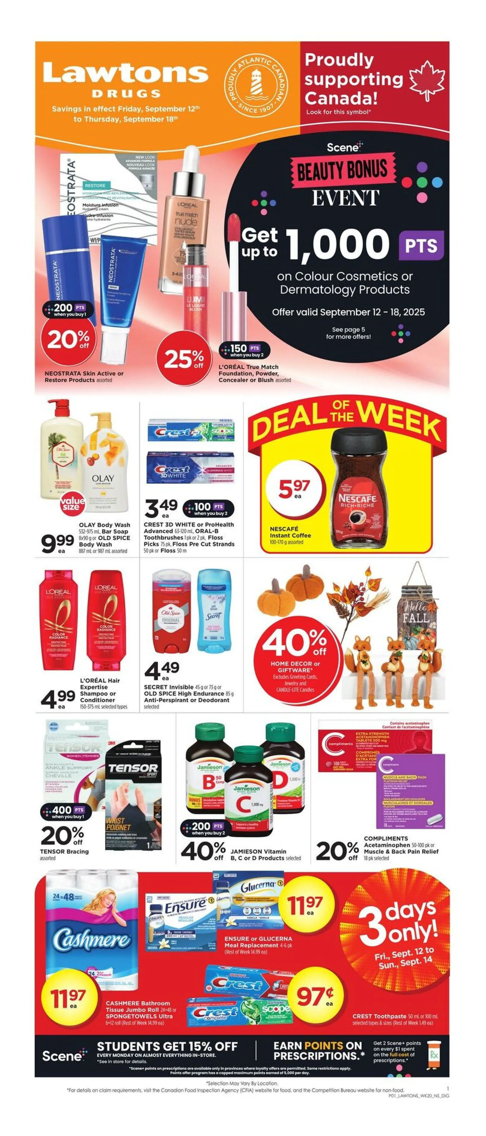 Lawtons Drugs Sales from September 12 to September 20 2025 - flyer page 3
