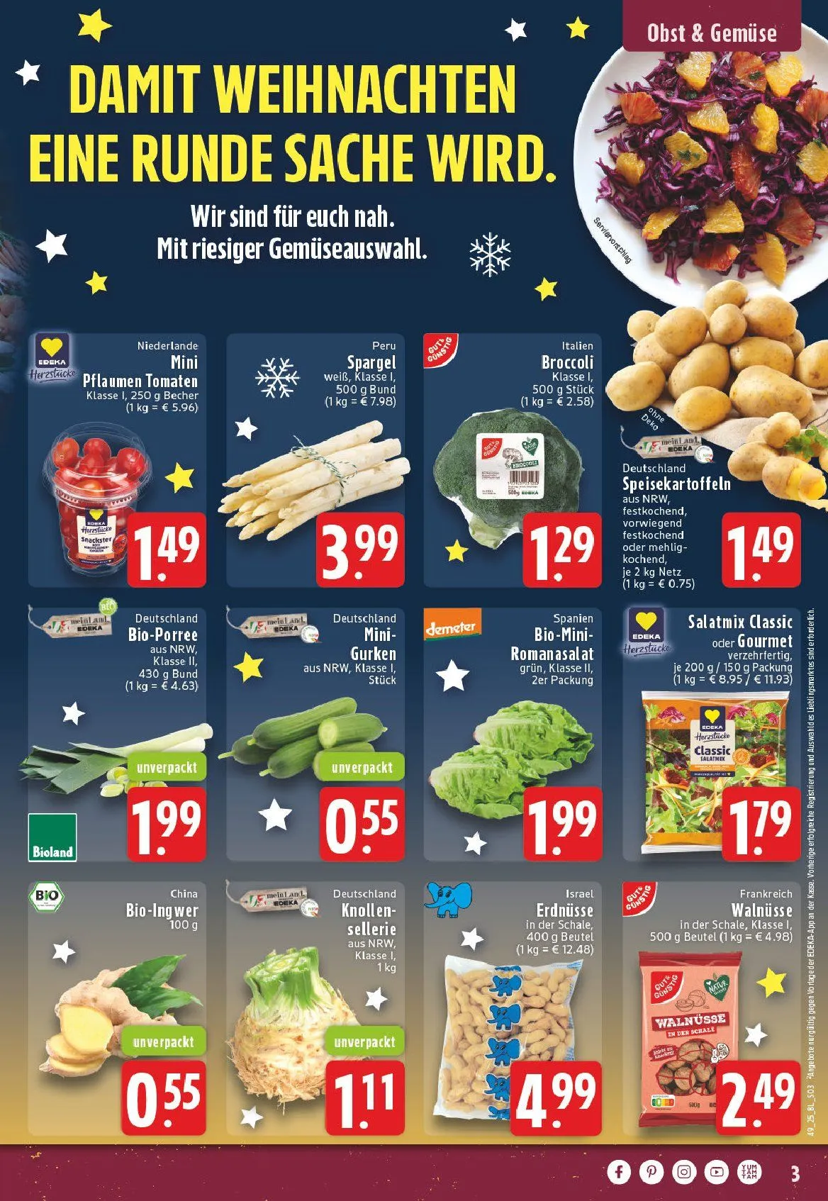 Edeka Angebote von 1. Dezember bis 6. Dezember 2025 - Prospekt seite 3