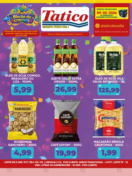 Encarte de  Folhetos Tatico  9 de fevereiro até 10 de fevereiro 2026 - Pagina 3