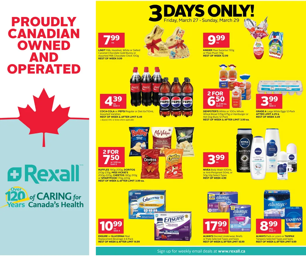 Rexall Sales from March 27 to April 2 2026 - flyer page 1