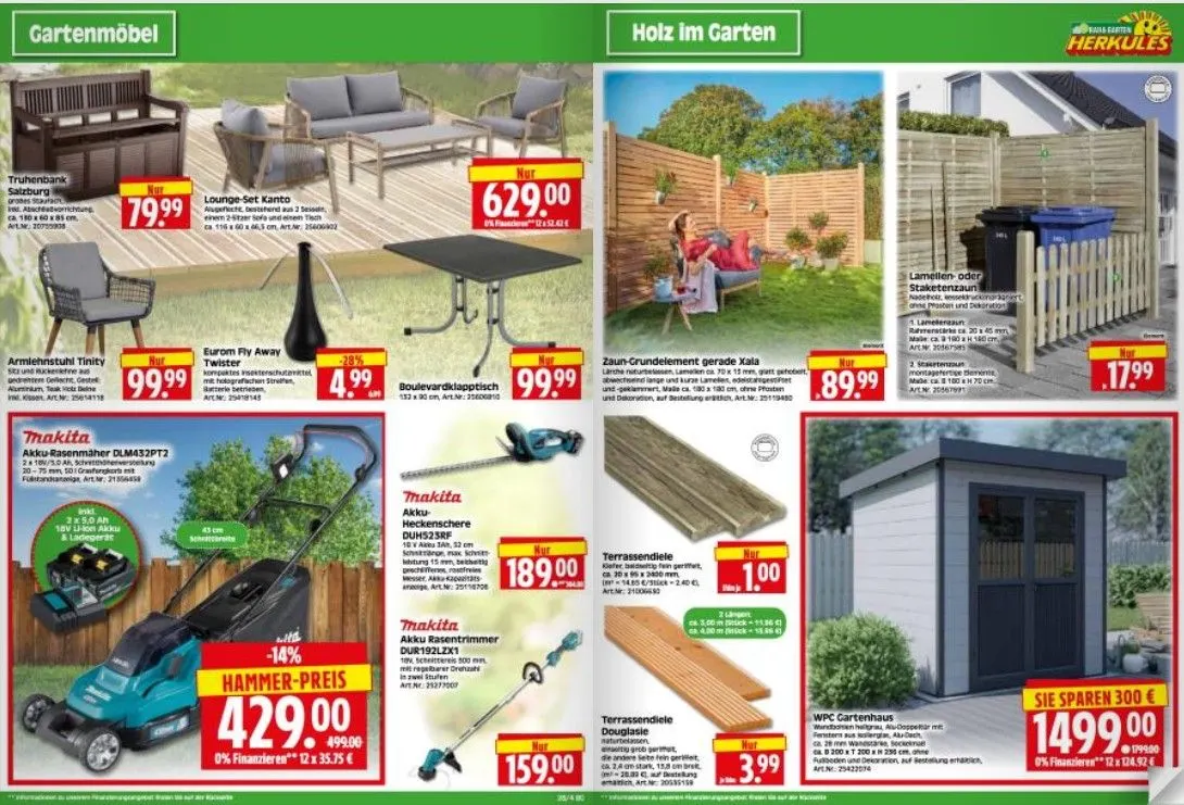 Herkules Baumarkt Prospekte von 7. Juli bis 12. Juli 2025 - Prospekt seite 2
