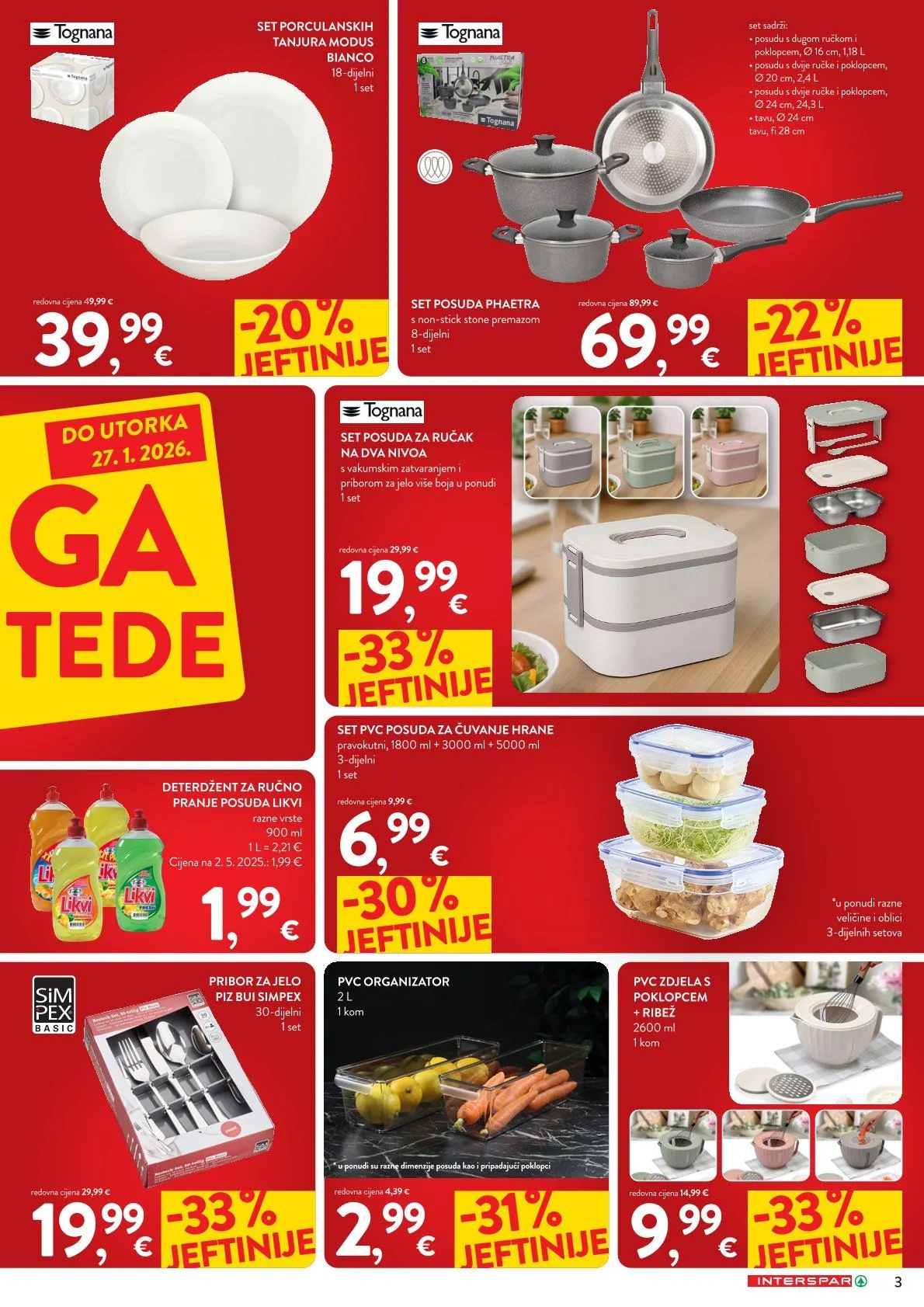 Katalog  INTERSPAR od 7. siječnja do 27. siječnja 2026. - Pregled Stranica 3