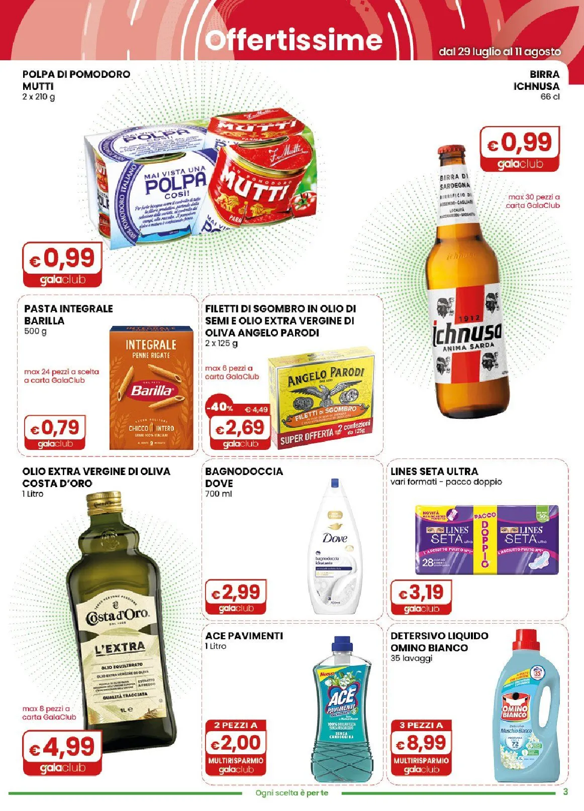  Volantini Gala Supermercati da 29 luglio a 10 agosto di 2026 - Pagina del volantino 3