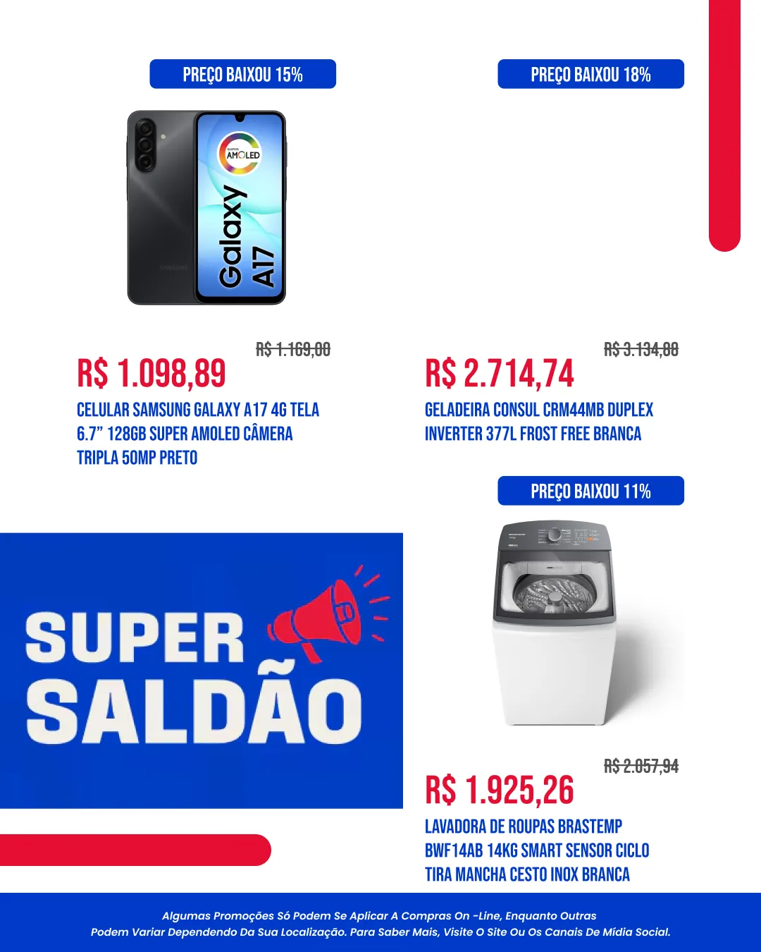 Encarte de Casas Bahia 13 de julho até 27 de julho 2026 - Pagina 3