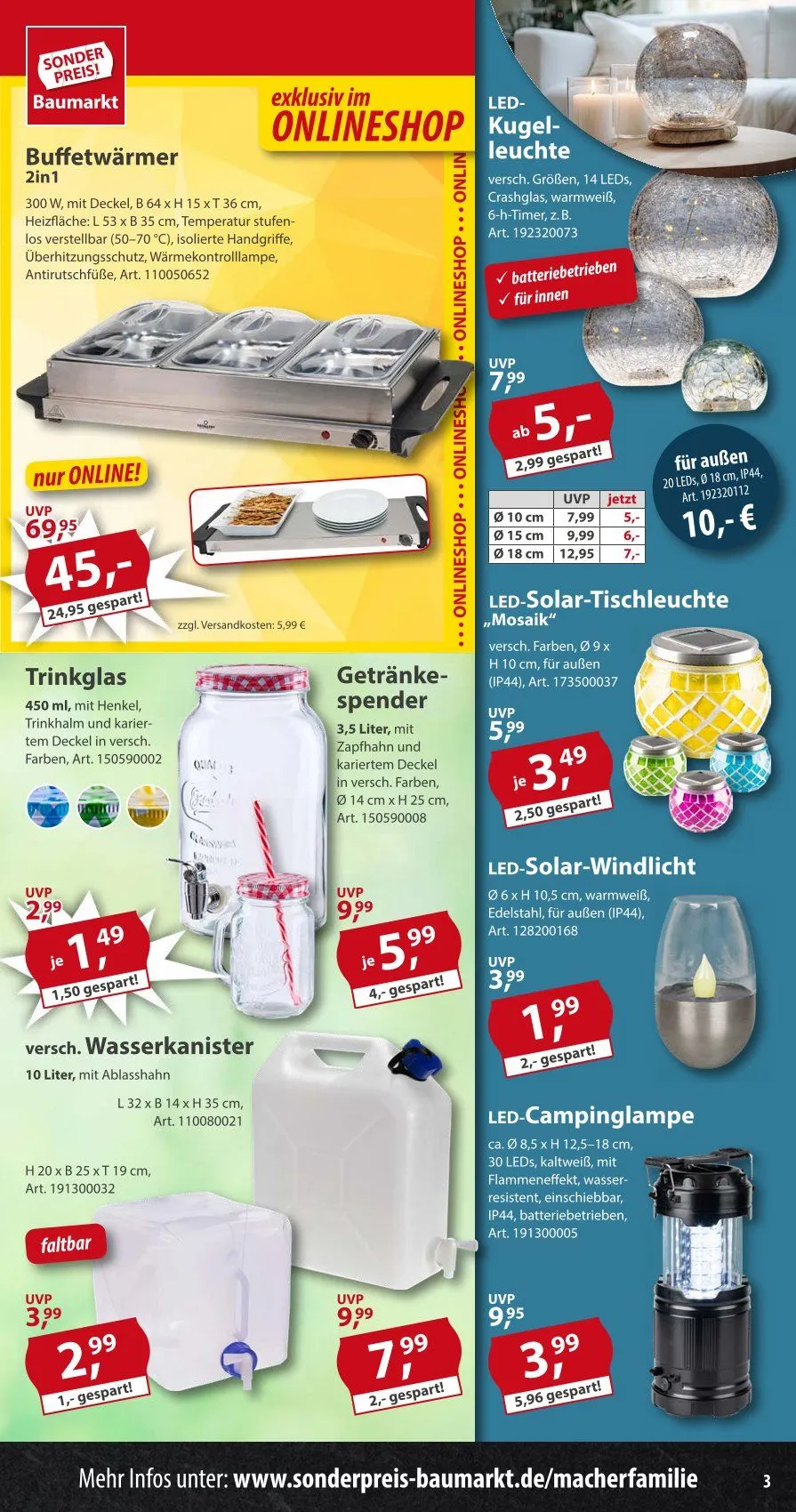 Sonderpreis-Baumarkt Deals von 31. März bis 4. April 2025 - Prospekt seite 3