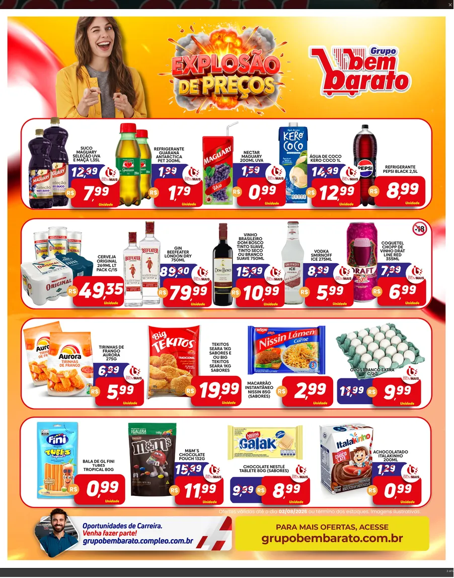 Encarte de  Folhetos Bem Barato 28 de julho até 3 de agosto 2026 - Pagina 5