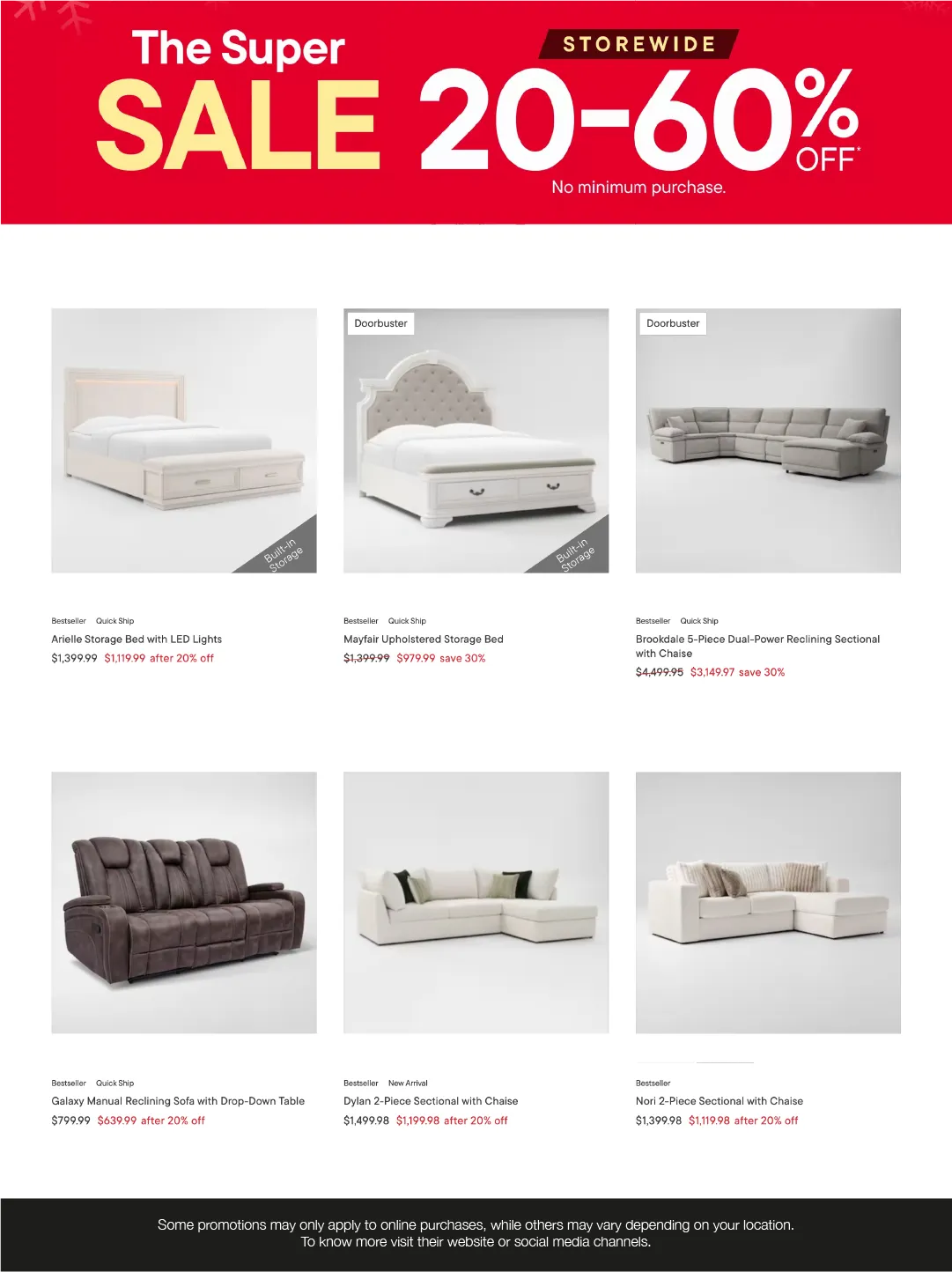 Weekly ad Value City Furniture Sales from December 11 to December 24 2025 - Page 2