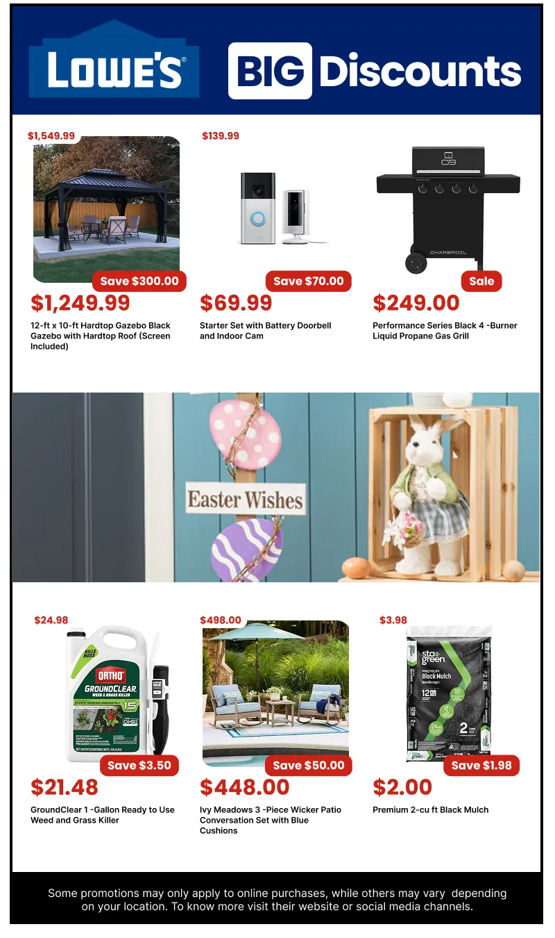 Weekly promotion Lowe's Sales spanning from April 6 to April 26 2026 - Page 3 for Catalogue 365