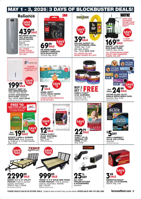 Weekly ad Blain's Farm & Fleet Sales from April 30 to May 10 2026 - Page 3