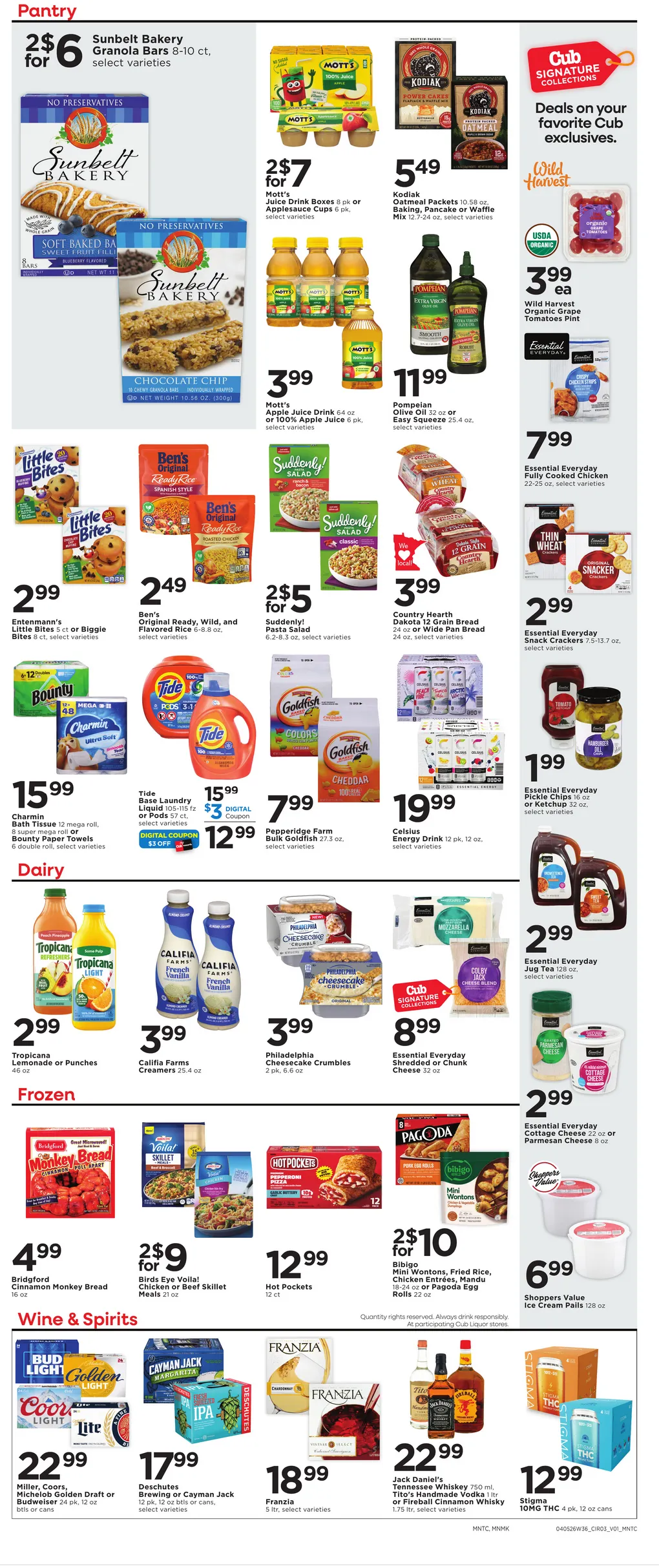 Weekly promotion Cub Foods Sales spanning from April 6 to April 11 2026 - Page 3 for Catalogue 365