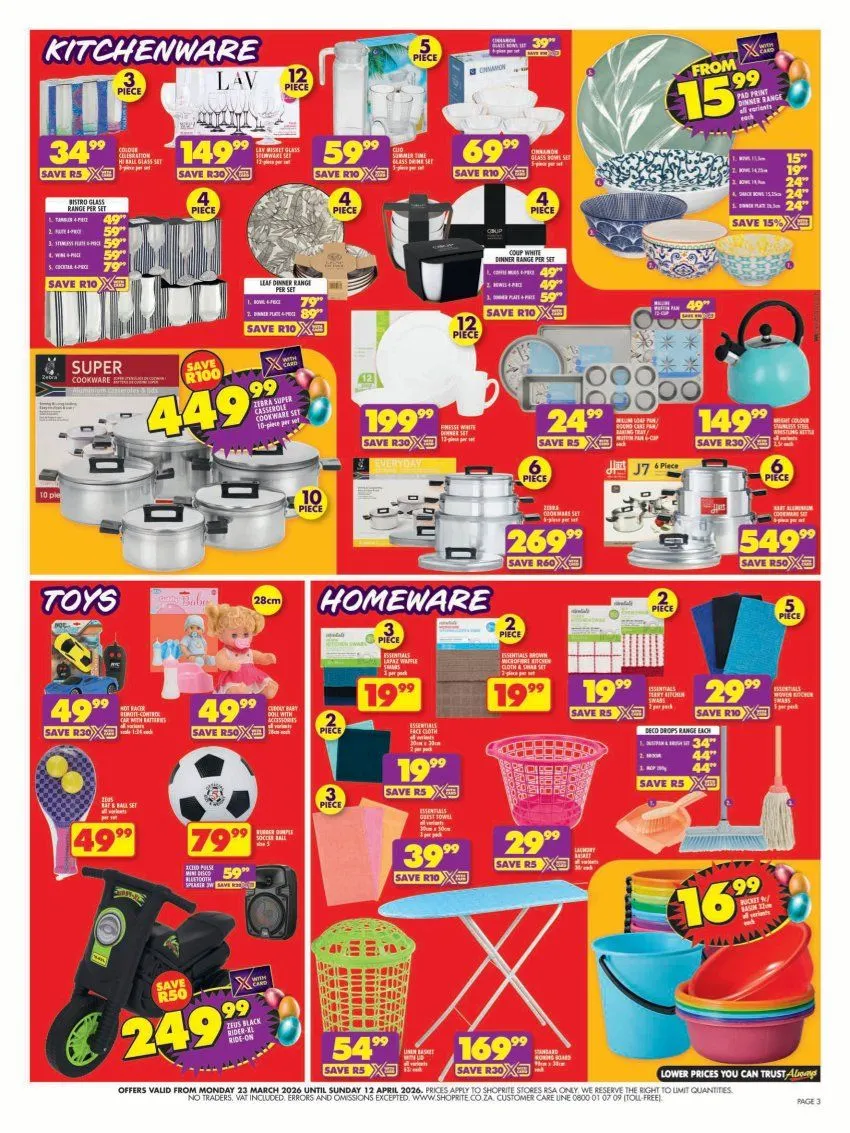 Shoprite Sales from 25 March to 12 April 2026 - Catalogue Page 3