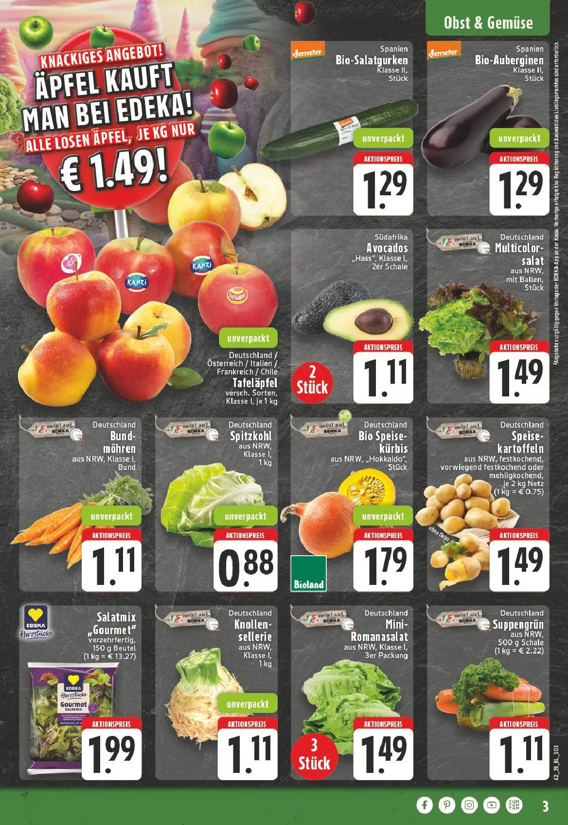 Edeka Prospekte von 12. Oktober bis 17. Oktober 2025 - Prospekt seite 3