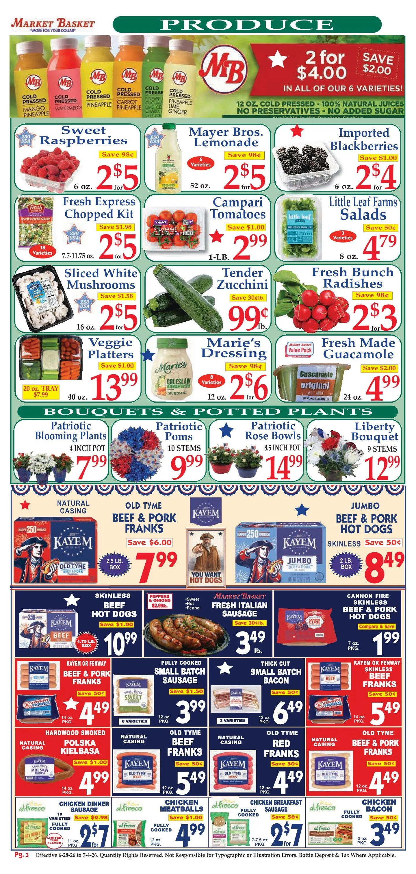 Weekly ad Market Basket Sales from June 28 to July 4 2026 - Page 3