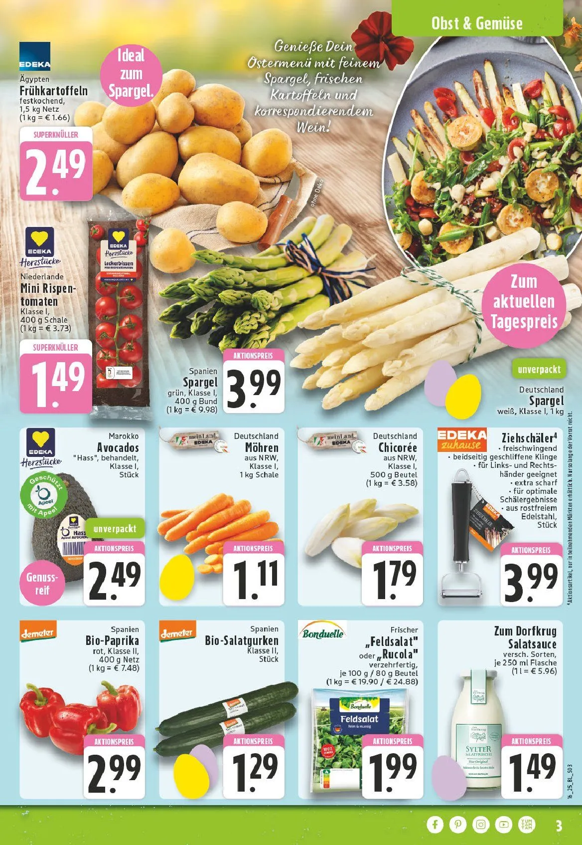 Edeka Angebote von 14. April bis 19. April 2025 - Prospekt seite 3