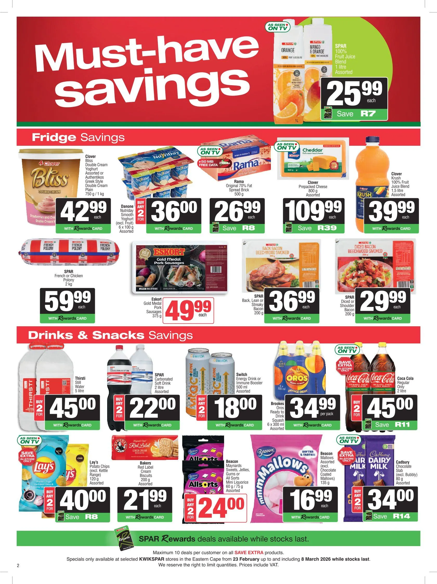 Spar Sales from 23 February to 8 March 2026 - Catalogue Page 3
