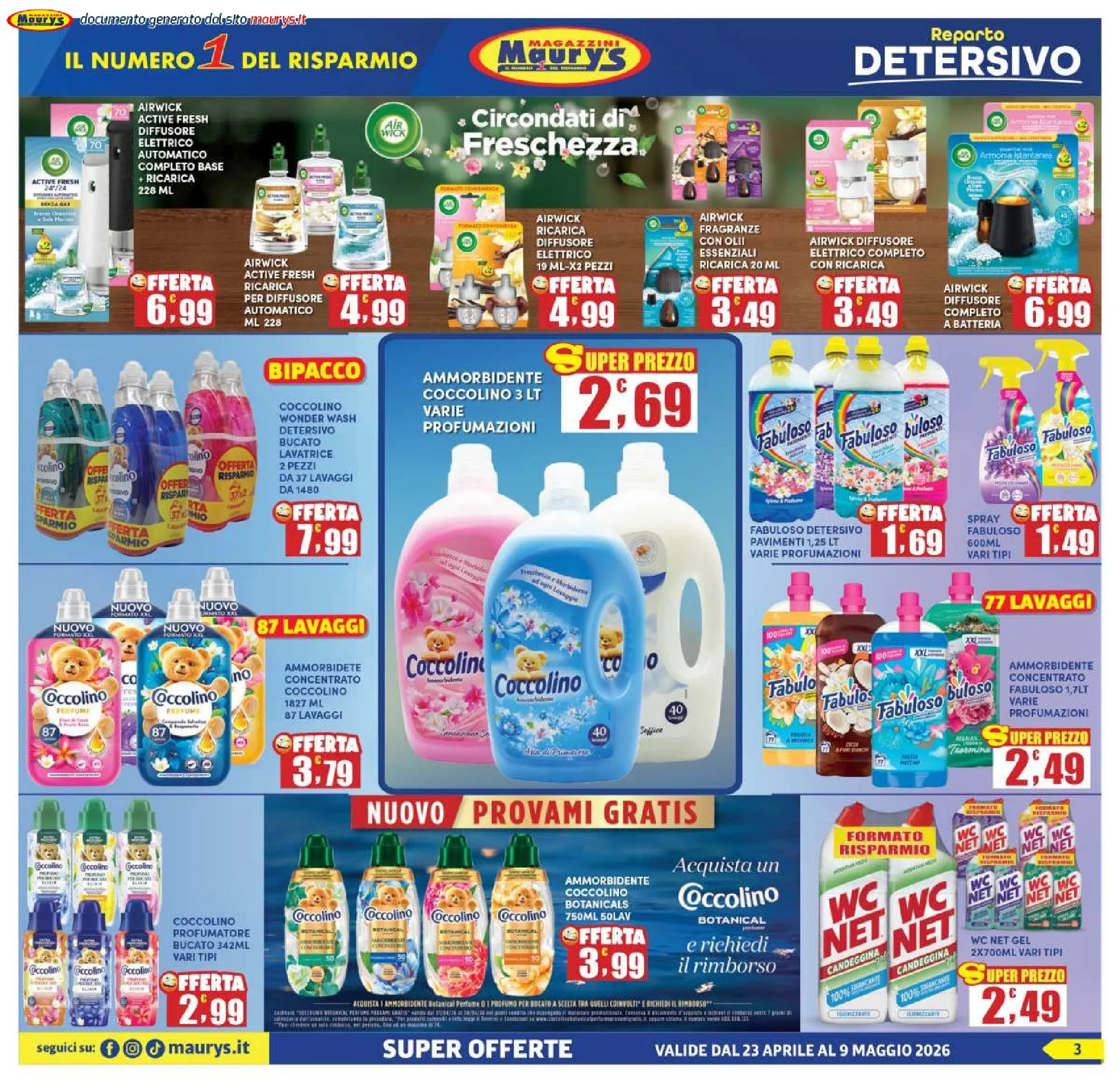 Maury Volantino da 23 aprile a 9 maggio di 2026 - Pagina del volantino 3