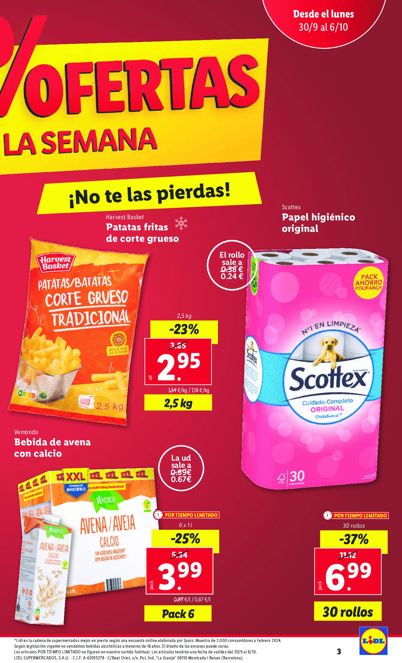 Catálogo de Lidl Ofertas desde el 30/06 al 06/10 30 de septiembre al 6 de octubre 2024 - Página 3